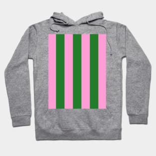 Pink and Green Stripes Hoodie